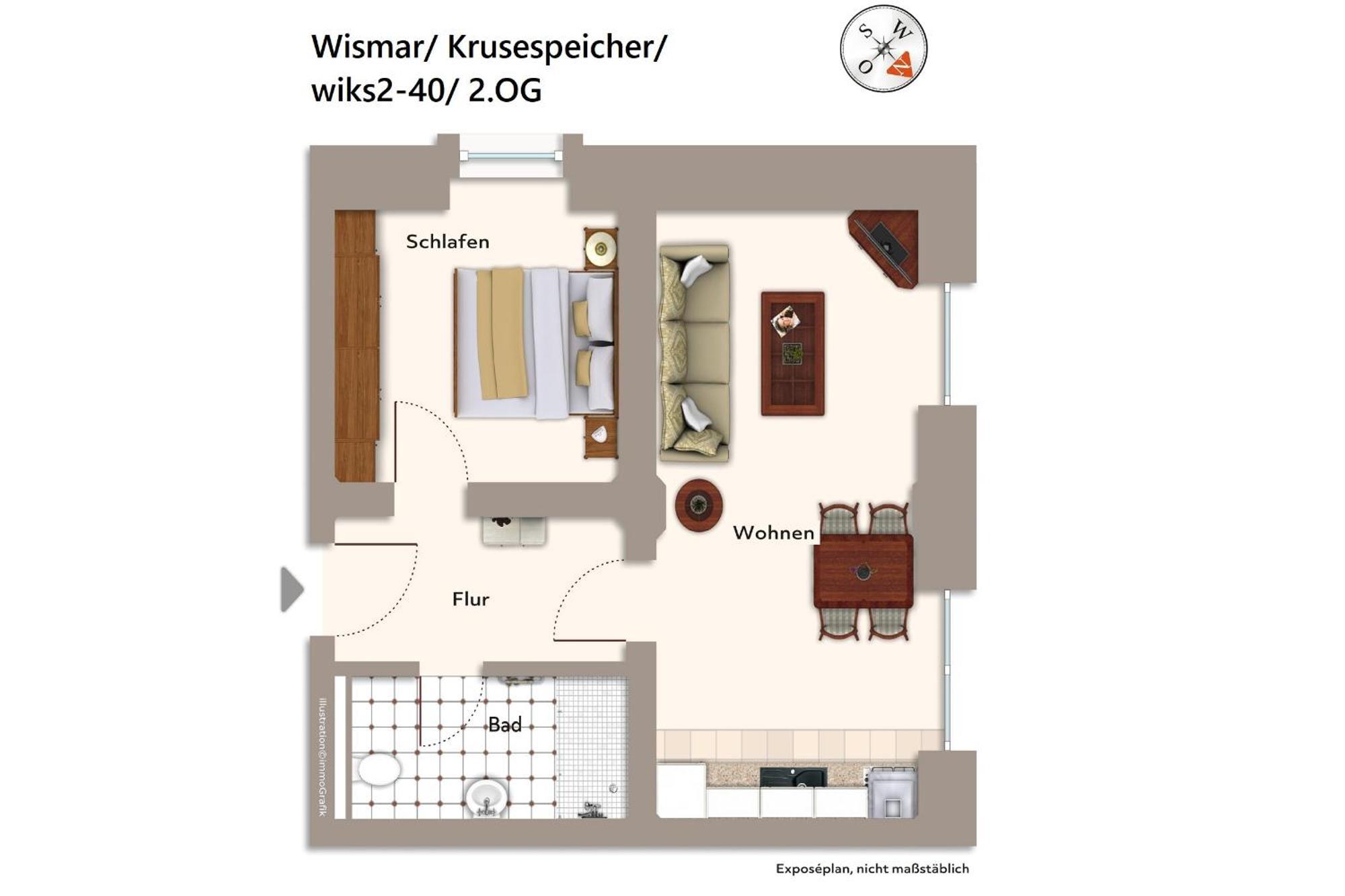 Krusespeicher Krusespeicher 2-40 Apartment *